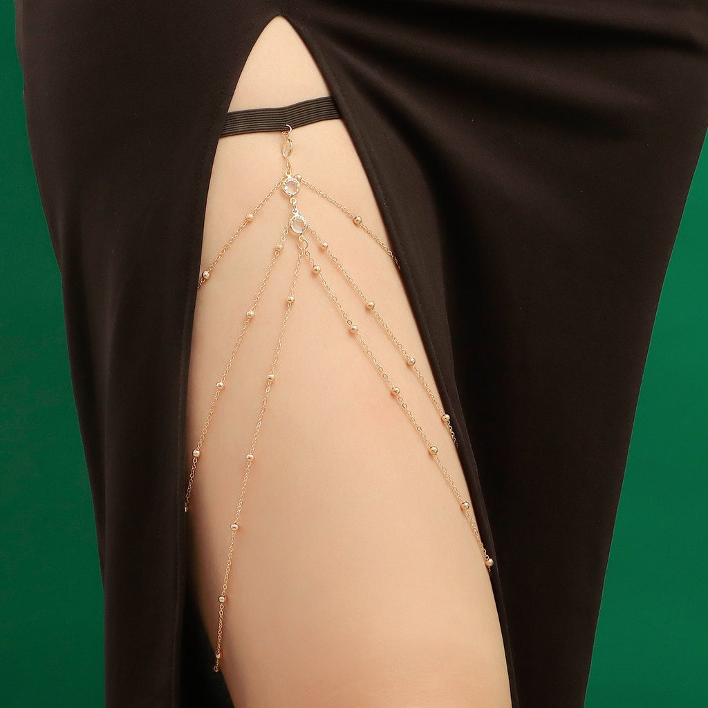 Sexy Beach Rhinestone Body Chain Thigh Chain -Body Jewelry- Melted Glam LLC