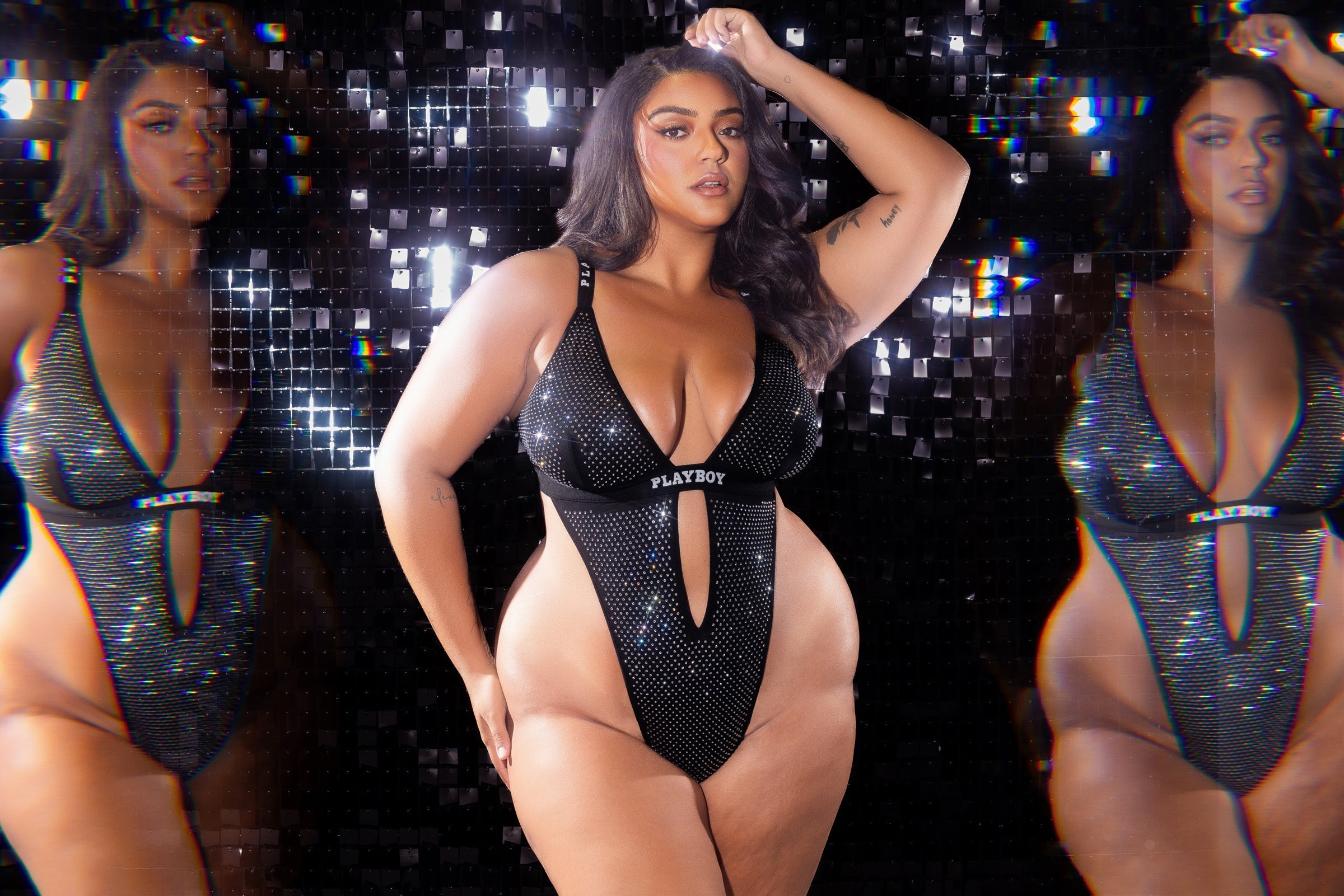 Playboy Disco Fever Teddy -Lingerie- Melted Glam LLC