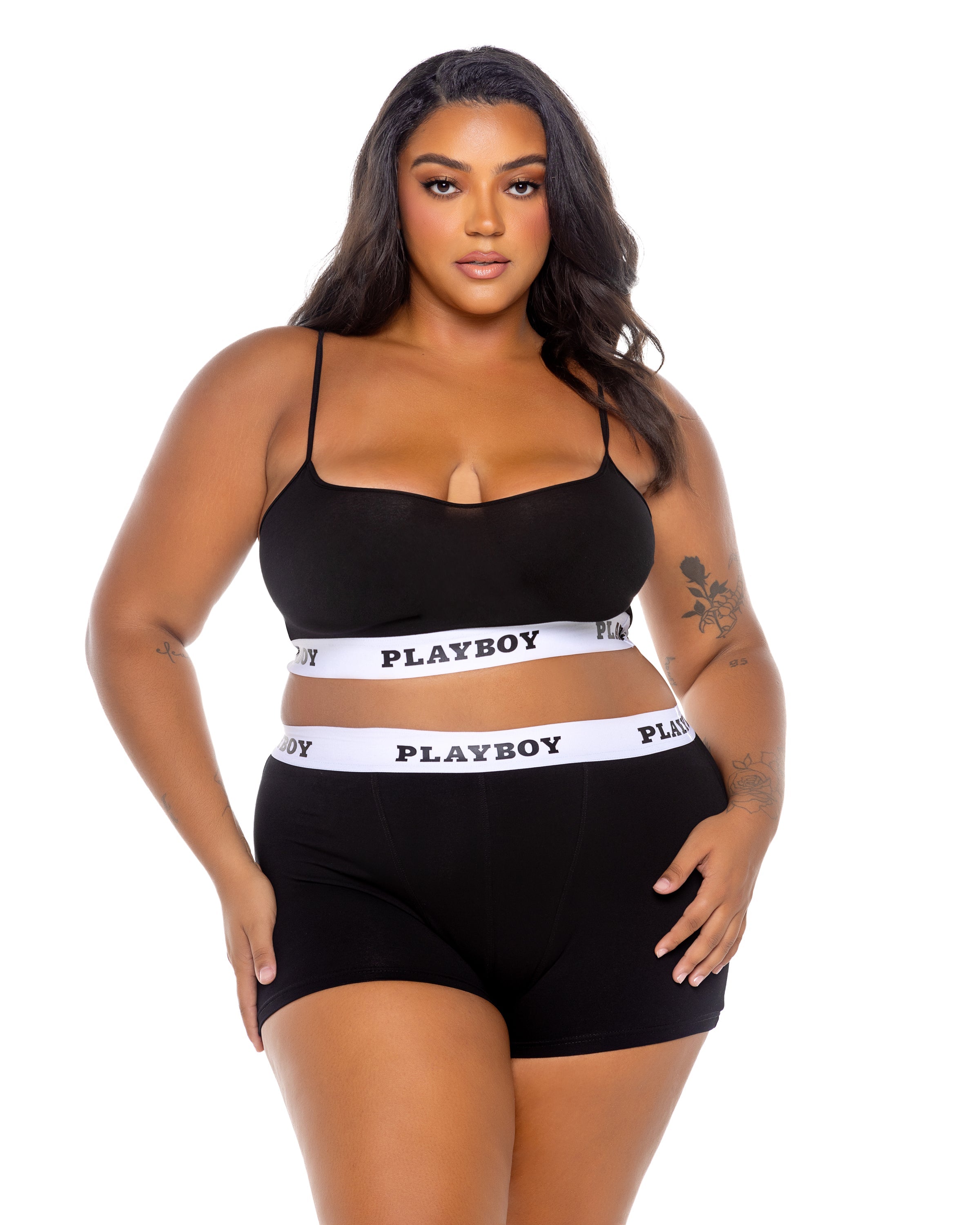 Playboy Bunny Sport Lounge Bralette 2pc Set -Lingerie- Melted Glam LLC