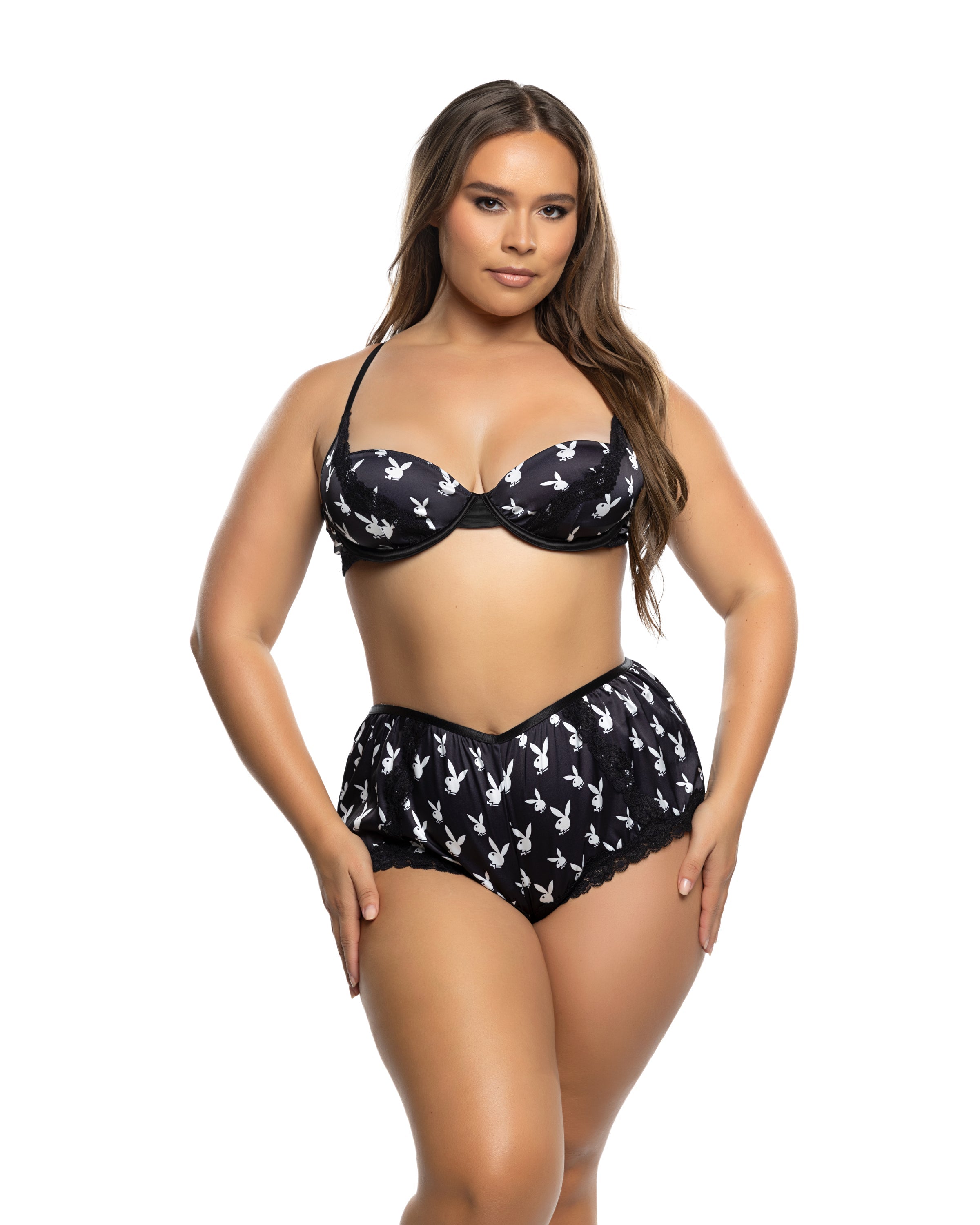 Playboy Lounge Bunny 2pc Short Set - Melted Glam LLC