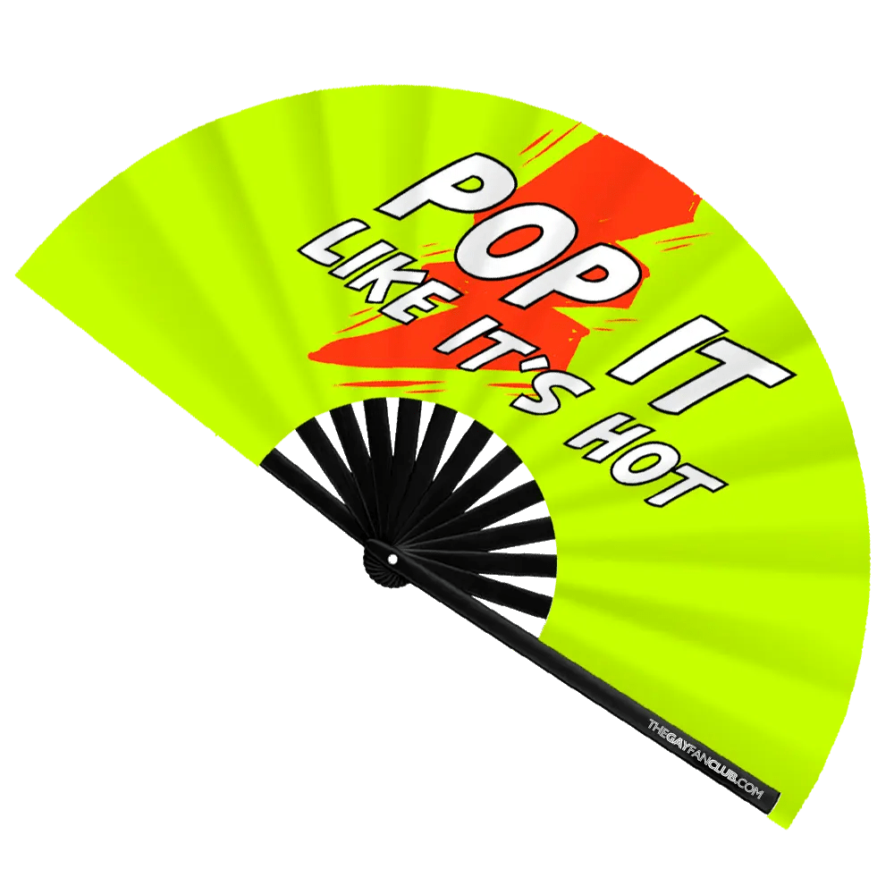 Poppers Fan (UV) -Hand Fan- Melted Glam LLC