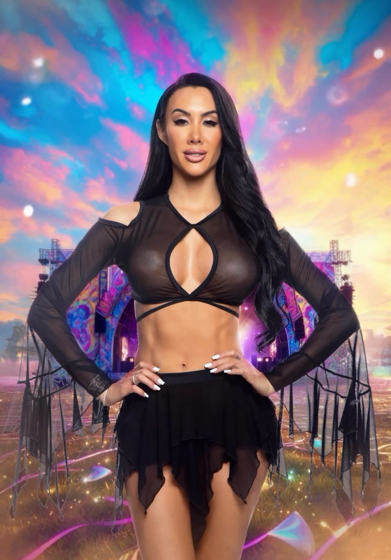 Mesh Flow Top -Volume 11- Melted Glam LLC