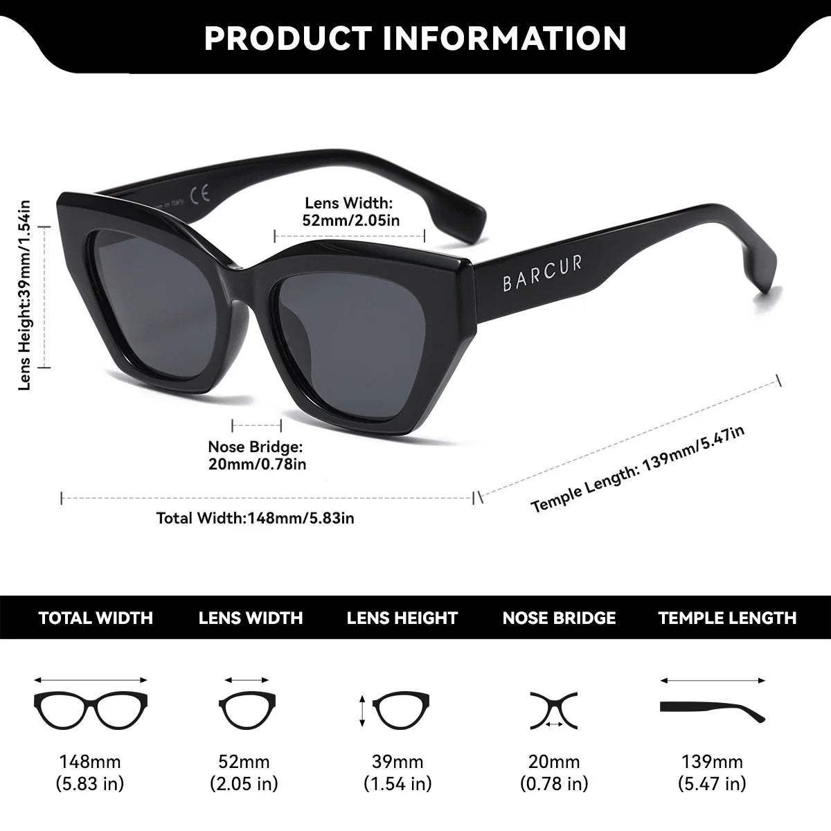BARCUR Stylish Irregular Fashionable Unique Polarized Women’s Sunglasses – Unique Thick PC Frame with UV400 Protection – Fashion Creative Color Eyewear for Travel Shopping Outdoor Events & Party Outfits -sunglasses- Melted Glam LLC