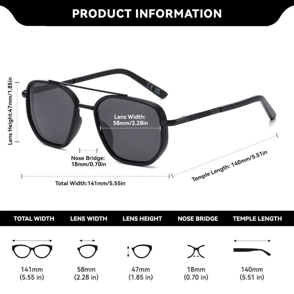 BARCUR Fashionable Trendy Polarized Sunglasses Polygon Frame with Delicate Thickened Striped Design – TAC Lens UV400 Protection for Driving and Outdoor Activities Women’s Fashion Sunglasses for Summer -sunglasses- Melted Glam LLC