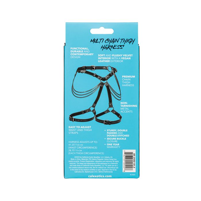 Multi Chain Kinky Thigh Harness -Harness- Melted Glam LLC