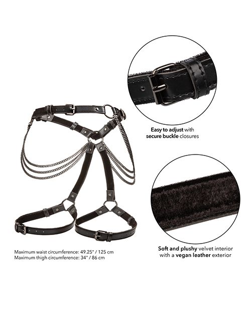 Multi Chain Kinky Thigh Harness -Harness- Melted Glam LLC