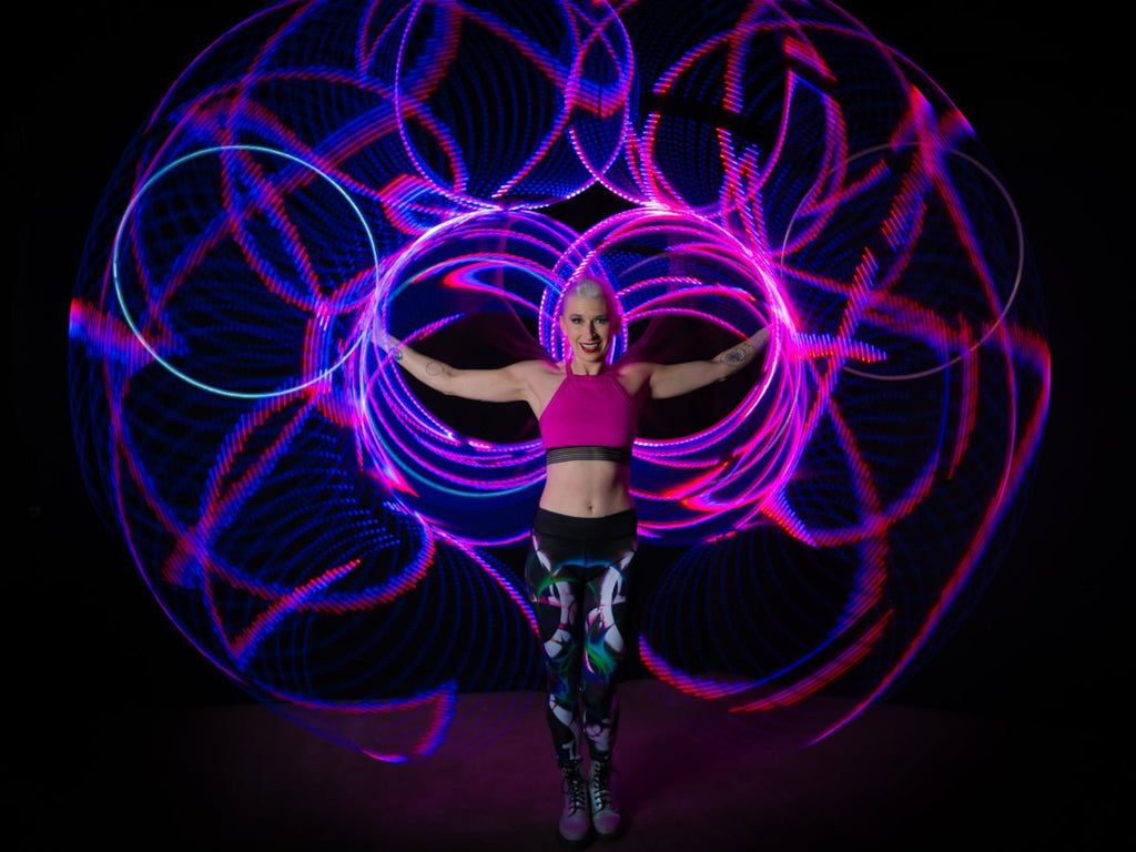 Ready to Ship Atomic V LED Hoops -LED Hoop- Melted Glam LLC
