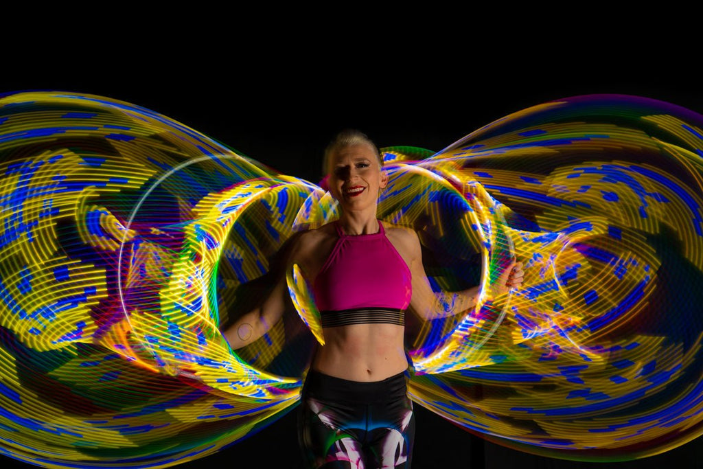 Ready to Ship Atomic V LED Hoops -LED Hoop- Melted Glam LLC