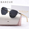 BARCUR Luxury High-Quality UV400 Women’s Polarized Sunglasses Cat Eye Bamboo Foot Frame Mirrored Lenses Presented in a White Gift Box for Summer -sunglasses- Melted Glam LLC