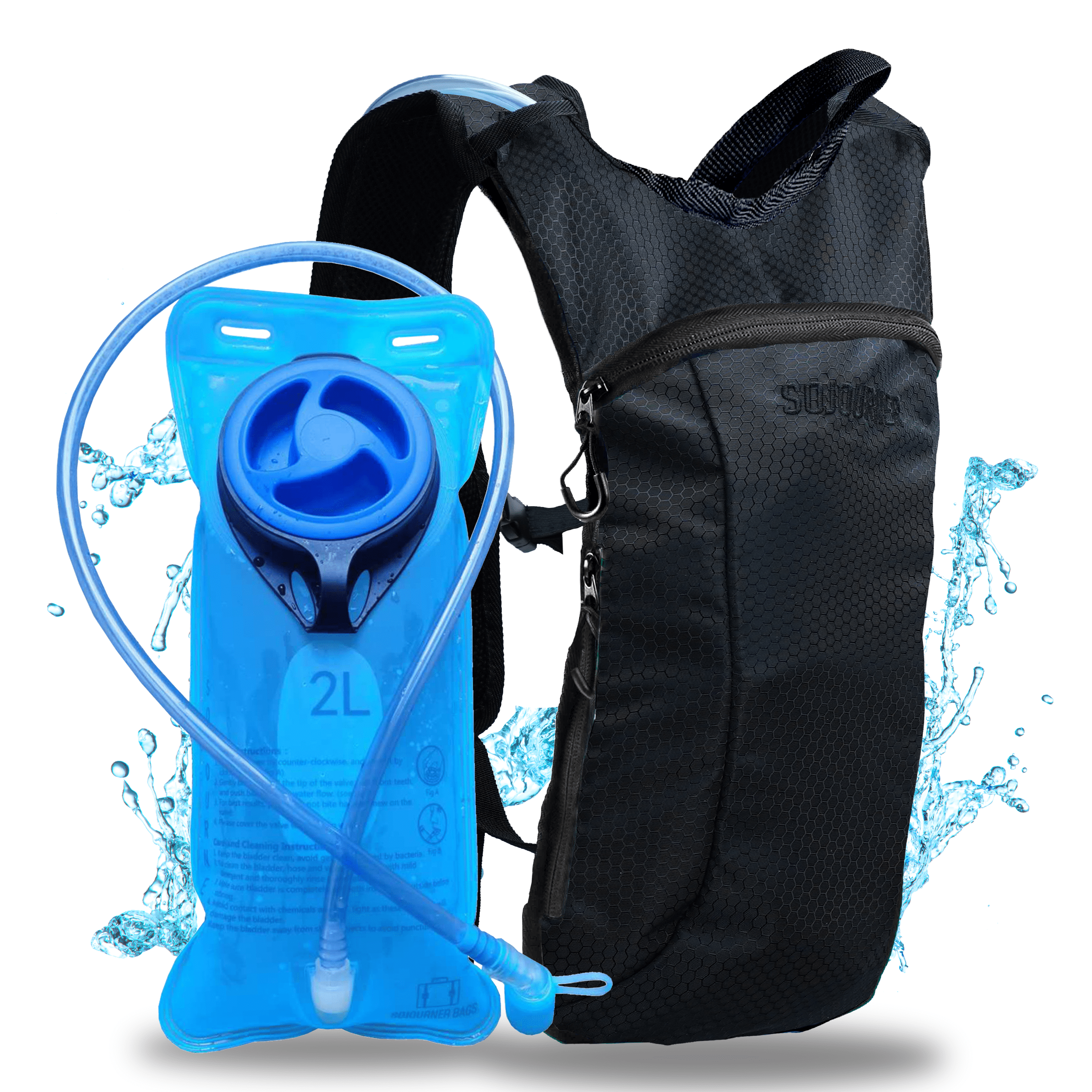 Hydration Pack Backpack (Small) -Hydration Pack (S)- Melted Glam LLC