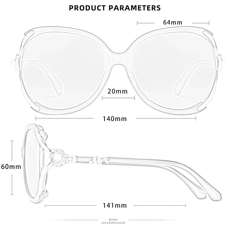 BARCUR Sunglasses Trendy Butterfly Design Fashion Women Sunglasses Polarized Lens Ladies Sun Glasses UV400 Protection for Hot Summer Days -sunglasses- Melted Glam LLC