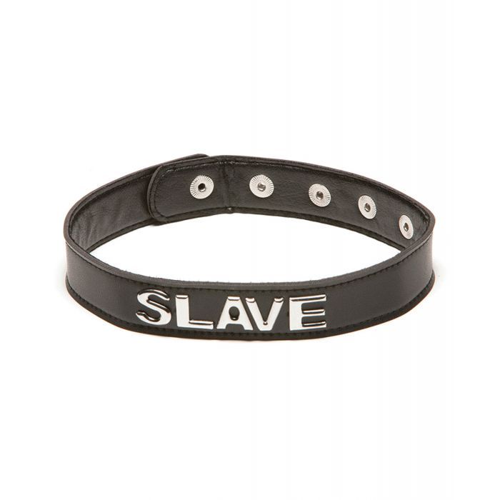 Talk Dirty To Me Faux Leather Collar -Costume Accessories- Melted Glam LLC
