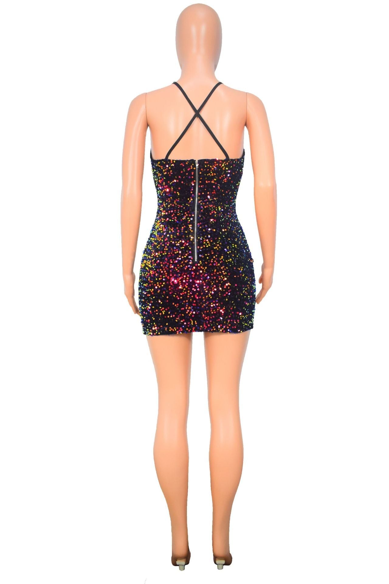 Women's Open-back Hollowed-out Sleeveless Prom Dress -Dress- Melted Glam LLC