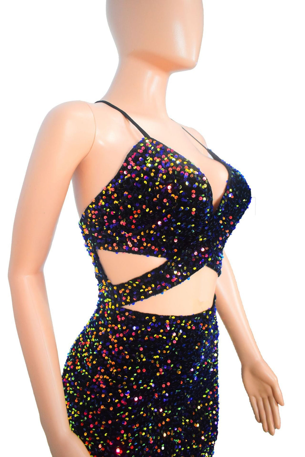 Women's Open-back Hollowed-out Sleeveless Prom Dress -Dress- Melted Glam LLC