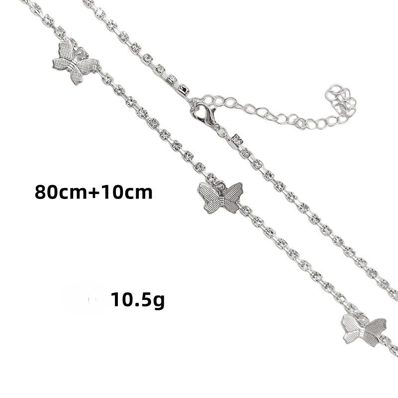Sexy Bikini Waist Chain Crystals Butterfly Fashion Body Jewelry -Body Jewelry- Melted Glam LLC