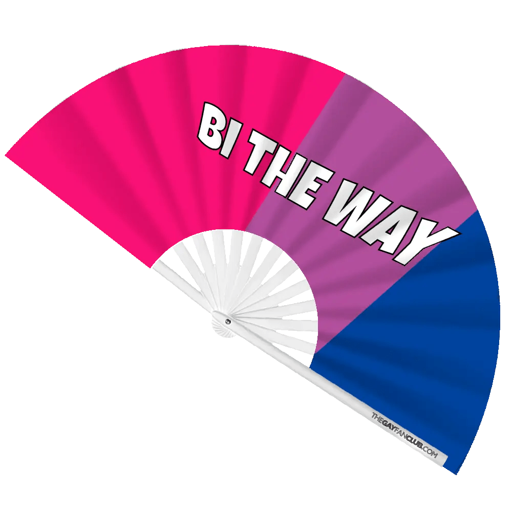 Bi the Way Fan -Hand Fan- Melted Glam LLC