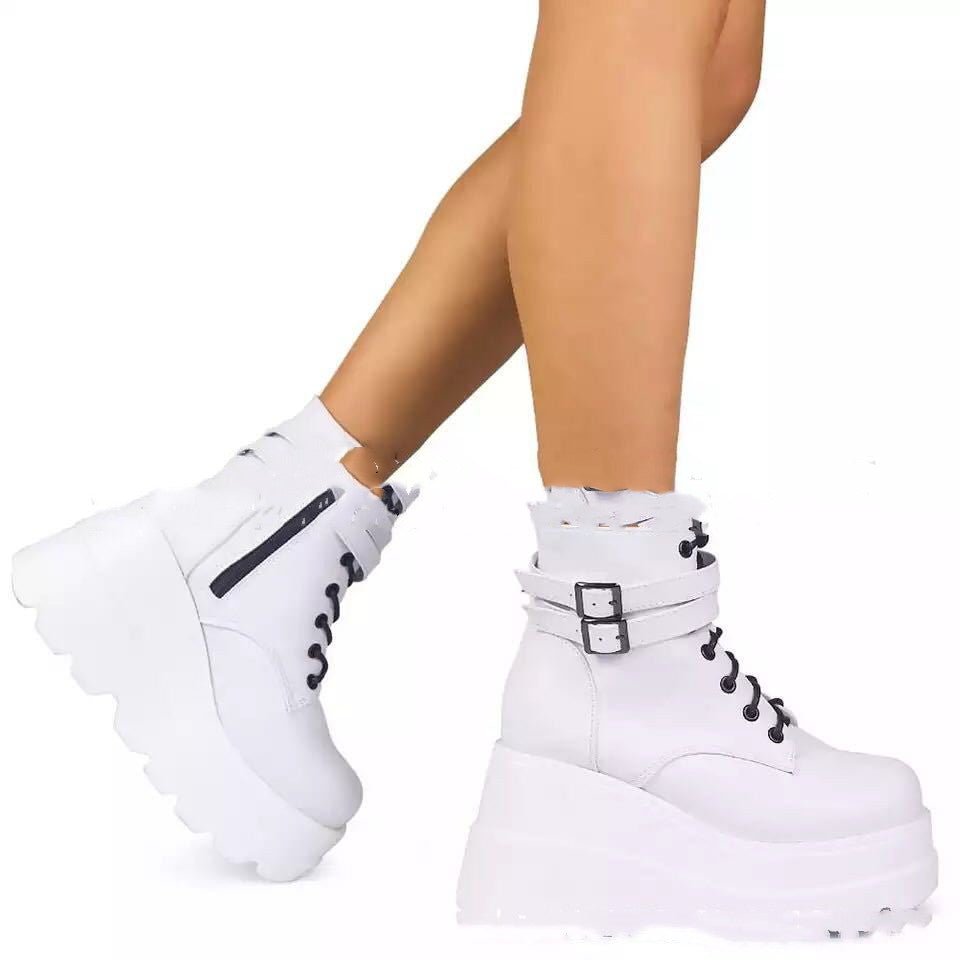 Platform Shoes Boots Women Winter Shoes Genuine Leather -Female shoes- Melted Glam LLC