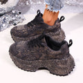 Women's Height-Increasing Platform Sneakers - Thick Sole Casual Shoes -Women's Shoes- Melted Glam LLC