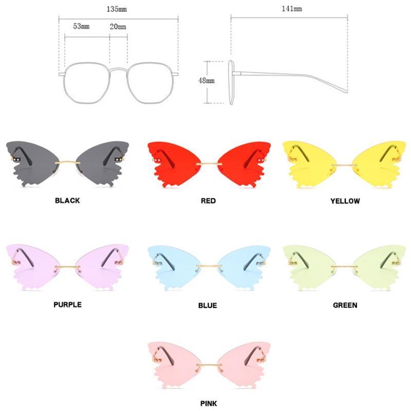 Charming Butterfly Sunglasses Women Luxury Design Glasses Women Summer Oversized Anti-reflective Eyeglasses Women Cool Fashion Trendy Sunglasses -sunglasses- Melted Glam LLC