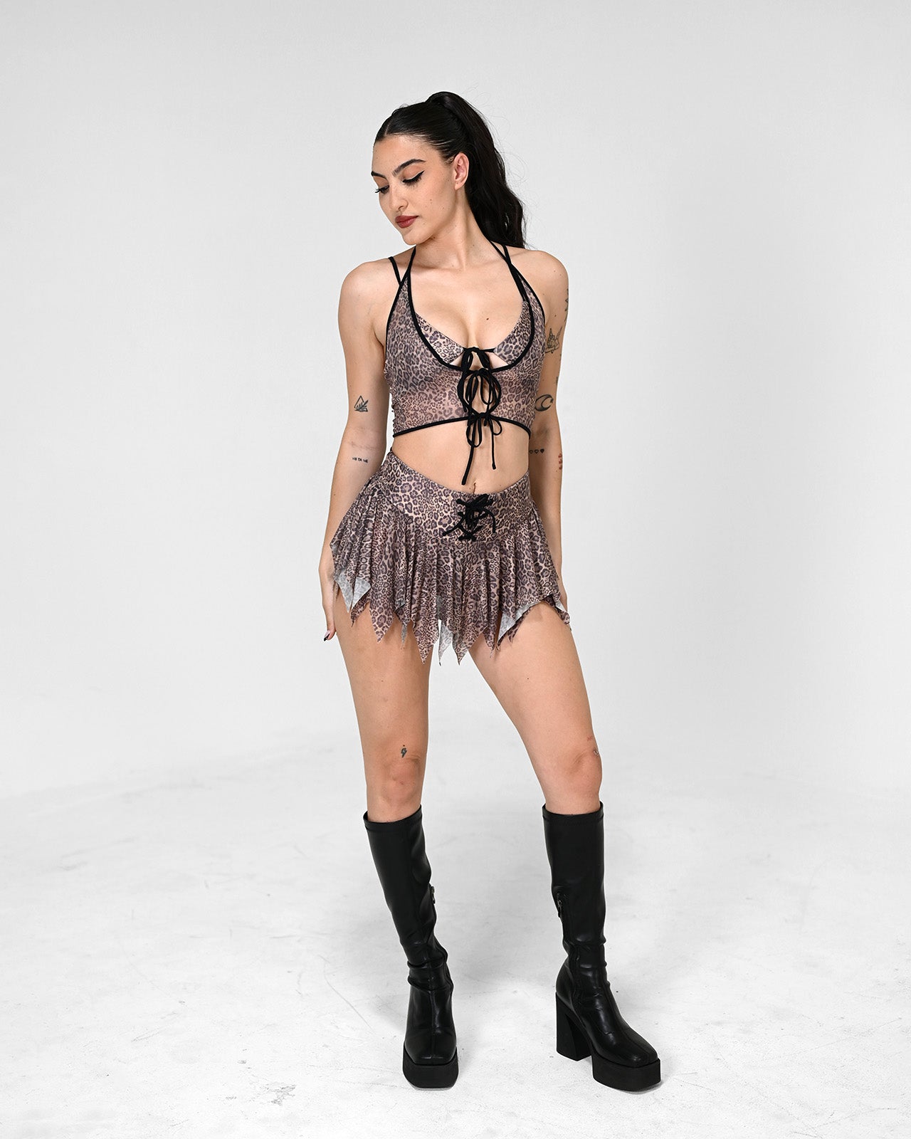 Leopard Luxe Crop Top -Crop Top- Melted Glam LLC