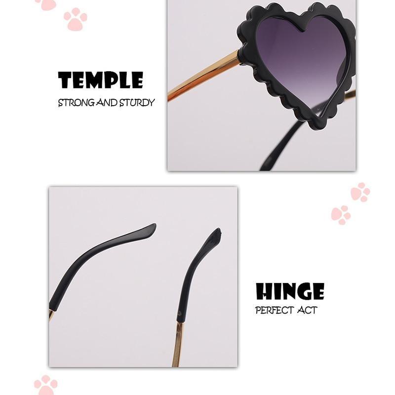 Classic Children's Fashionable Cute Heart-Shaped Sunglasses Designer Personalized Flower Love Baby Sunglasses Block 90% Of UVB and UVA Rays over sized heart shaped sunglasses -STS9NCFT3WEO- Melted Glam LLC