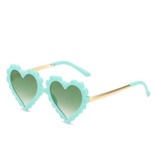 Classic Children's Fashionable Cute Heart-Shaped Sunglasses Designer Personalized Flower Love Baby Sunglasses Block 90% Of UVB and UVA Rays over sized heart shaped sunglasses -STS9NCFT3WEO- Melted Glam LLC