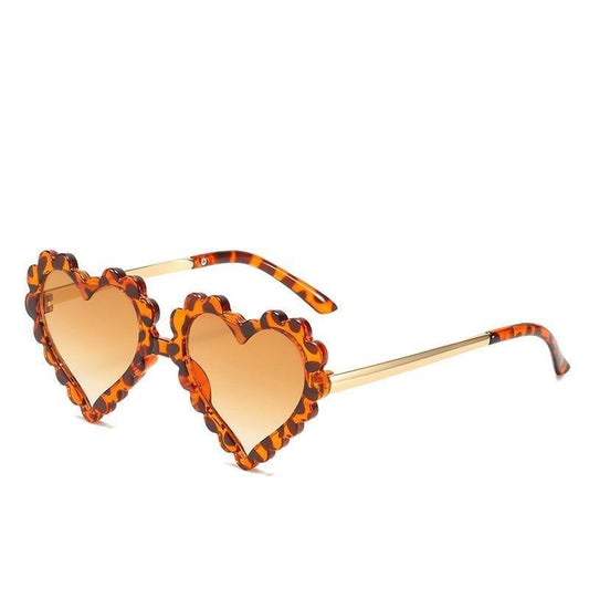 Classic Children's Fashionable Cute Heart-Shaped Sunglasses Designer Personalized Flower Love Baby Sunglasses Block 90% Of UVB and UVA Rays over sized heart shaped sunglasses -STS9NCFT3WEO- Melted Glam LLC