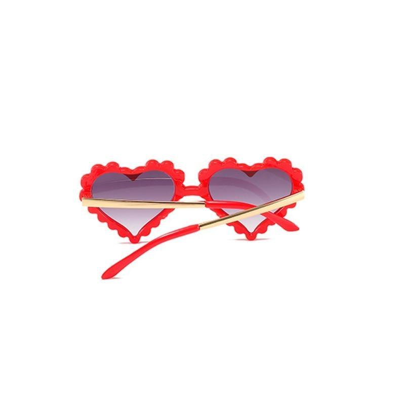 Classic Children's Fashionable Cute Heart-Shaped Sunglasses Designer Personalized Flower Love Baby Sunglasses Block 90% Of UVB and UVA Rays over sized heart shaped sunglasses -STS9NCFT3WEO- Melted Glam LLC