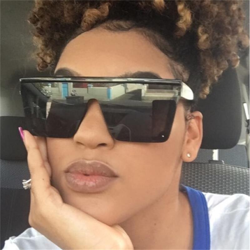 Classic Male Big Black Sunglasses For Men & Women New Fashionable Design New Mirror Pink Square Oversize Square Sunglasses for Women Men -sunglasses- Melted Glam LLC