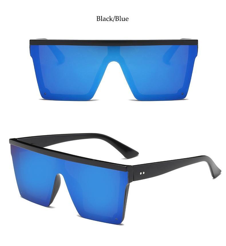 Classic Male Big Black Sunglasses For Men & Women New Fashionable Design New Mirror Pink Square Oversize Square Sunglasses for Women Men -sunglasses- Melted Glam LLC