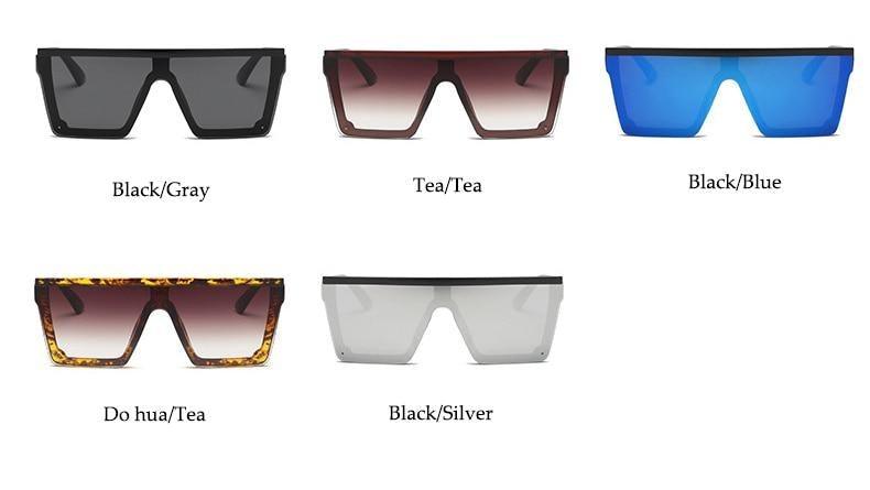 Classic Male Big Black Sunglasses For Men & Women New Fashionable Design New Mirror Pink Square Oversize Square Sunglasses for Women Men -sunglasses- Melted Glam LLC