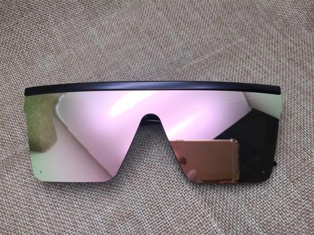 Classic Male Big Black Sunglasses For Men & Women New Fashionable Design New Mirror Pink Square Oversize Square Sunglasses for Women Men -sunglasses- Melted Glam LLC