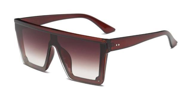 Classic Male Big Black Sunglasses For Men & Women New Fashionable Design New Mirror Pink Square Oversize Square Sunglasses for Women Men -sunglasses- Melted Glam LLC