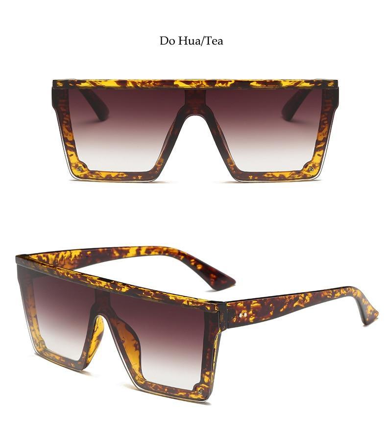 Classic Male Big Black Sunglasses For Men & Women New Fashionable Design New Mirror Pink Square Oversize Square Sunglasses for Women Men -sunglasses- Melted Glam LLC