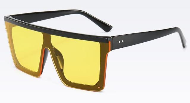 Classic Male Big Black Sunglasses For Men & Women New Fashionable Design New Mirror Pink Square Oversize Square Sunglasses for Women Men -sunglasses- Melted Glam LLC