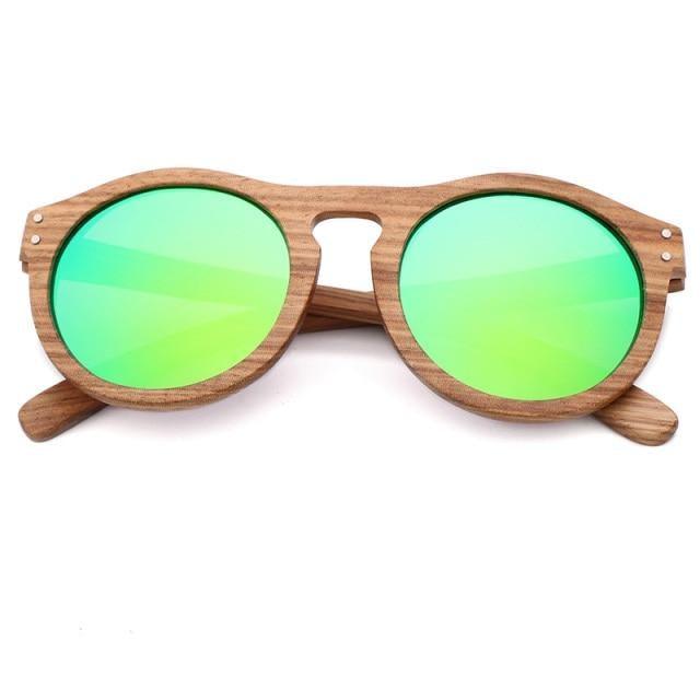 Classic Style Wood Retro Style Sunglasses For Men And Women Sunglasses Stylish New Frames Round Shape Sunglasses Frame Round Polarized -Sunglasses- Melted Glam LLC