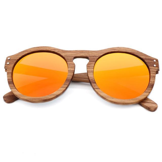 Classic Style Wood Retro Style Sunglasses For Men And Women Sunglasses Stylish New Frames Round Shape Sunglasses Frame Round Polarized -Sunglasses- Melted Glam LLC