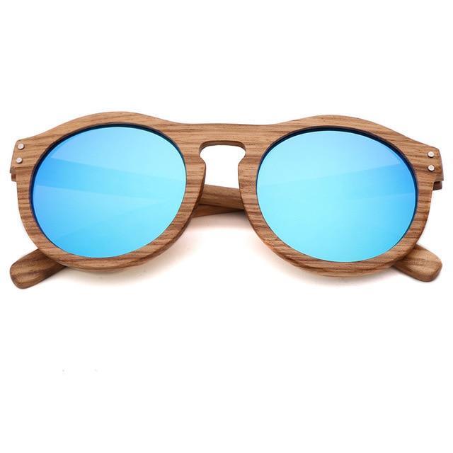 Classic Style Wood Retro Style Sunglasses For Men And Women Sunglasses Stylish New Frames Round Shape Sunglasses Frame Round Polarized -Sunglasses- Melted Glam LLC
