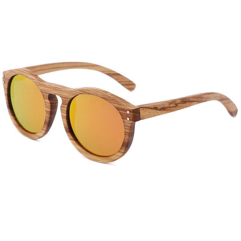 Classic Style Wood Retro Style Sunglasses For Men And Women Sunglasses Stylish New Frames Round Shape Sunglasses Frame Round Polarized -Sunglasses- Melted Glam LLC