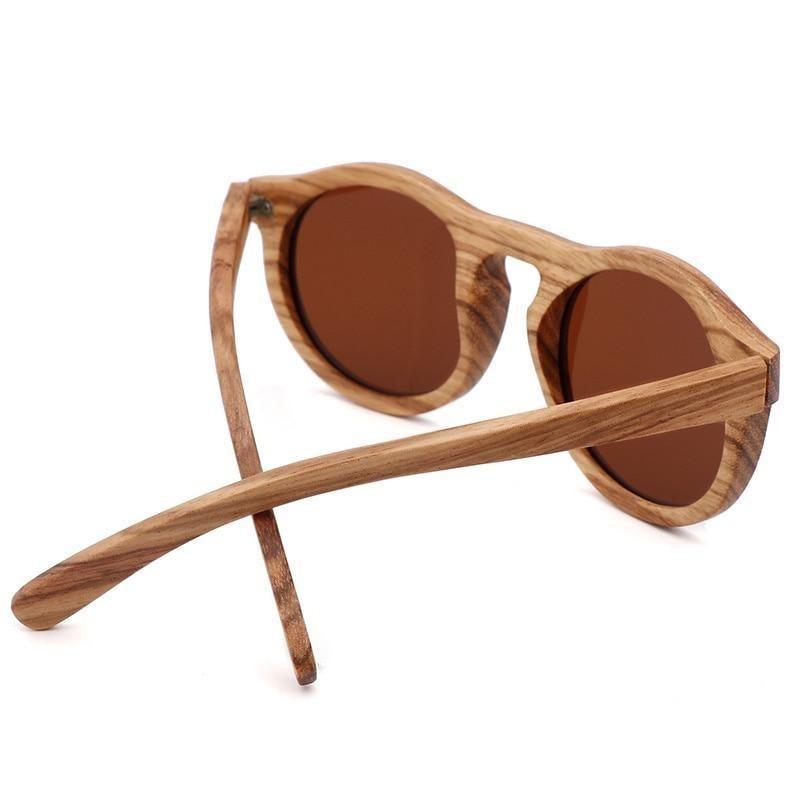 Classic Style Wood Retro Style Sunglasses For Men And Women Sunglasses Stylish New Frames Round Shape Sunglasses Frame Round Polarized -Sunglasses- Melted Glam LLC