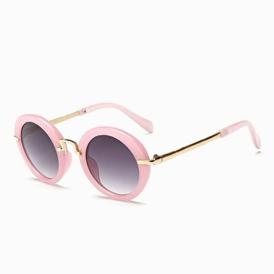 Cute Round Polarized Sunglasses for Kids Girls Boys UV400 Protection Fashionable & Children's Sunglasses New Cute Baby Round Frame & Colorful Sunshade Mirror For Kids -STS9NCF53Y3YD- Melted Glam LLC