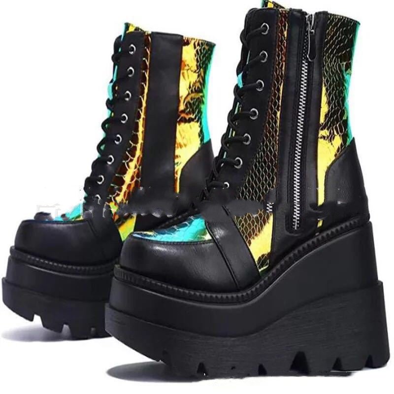 Platform Shoes Boots Women Winter Shoes Genuine Leather -Female shoes- Melted Glam LLC