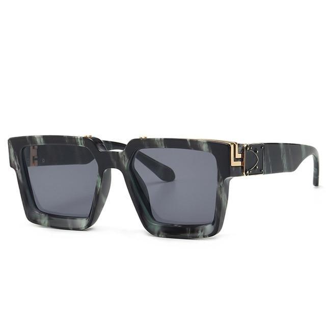 Fashion Black Design Stylish Sunglasses For Men & Women Square Shape Driving Eyewear Classic Luxury Style Sun Glasses For Men Women Anti Blue Light Sun Glasses For Summer -Sunglasses- Melted Glam LLC