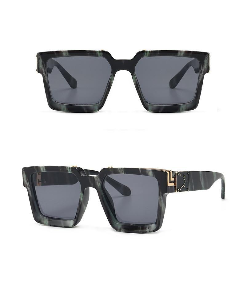 Fashion Black Design Stylish Sunglasses For Men & Women Square Shape Driving Eyewear Classic Luxury Style Sun Glasses For Men Women Anti Blue Light Sun Glasses For Summer -Sunglasses- Melted Glam LLC