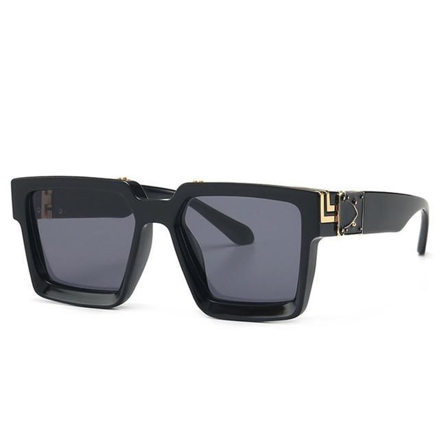 Fashion Black Design Stylish Sunglasses For Men & Women Square Shape Driving Eyewear Classic Luxury Style Sun Glasses For Men Women Anti Blue Light Sun Glasses For Summer -Sunglasses- Melted Glam LLC