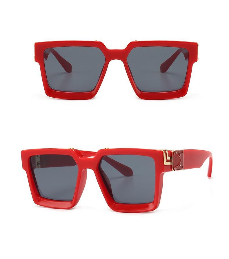 Fashion Black Design Stylish Sunglasses For Men & Women Square Shape Driving Eyewear Classic Luxury Style Sun Glasses For Men Women Anti Blue Light Sun Glasses For Summer -Sunglasses- Melted Glam LLC