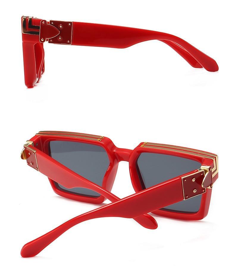 Fashion Black Design Stylish Sunglasses For Men & Women Square Shape Driving Eyewear Classic Luxury Style Sun Glasses For Men Women Anti Blue Light Sun Glasses For Summer -Sunglasses- Melted Glam LLC