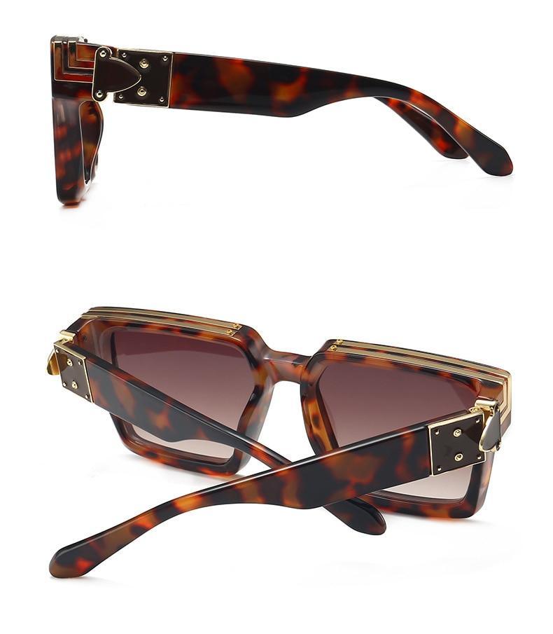 Fashion Black Design Stylish Sunglasses For Men & Women Square Shape Driving Eyewear Classic Luxury Style Sun Glasses For Men Women Anti Blue Light Sun Glasses For Summer -Sunglasses- Melted Glam LLC