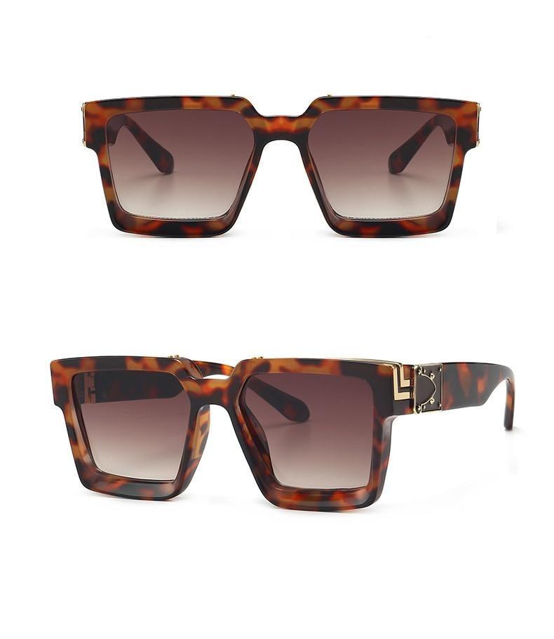 Fashion Black Design Stylish Sunglasses For Men & Women Square Shape Driving Eyewear Classic Luxury Style Sun Glasses For Men Women Anti Blue Light Sun Glasses For Summer -Sunglasses- Melted Glam LLC