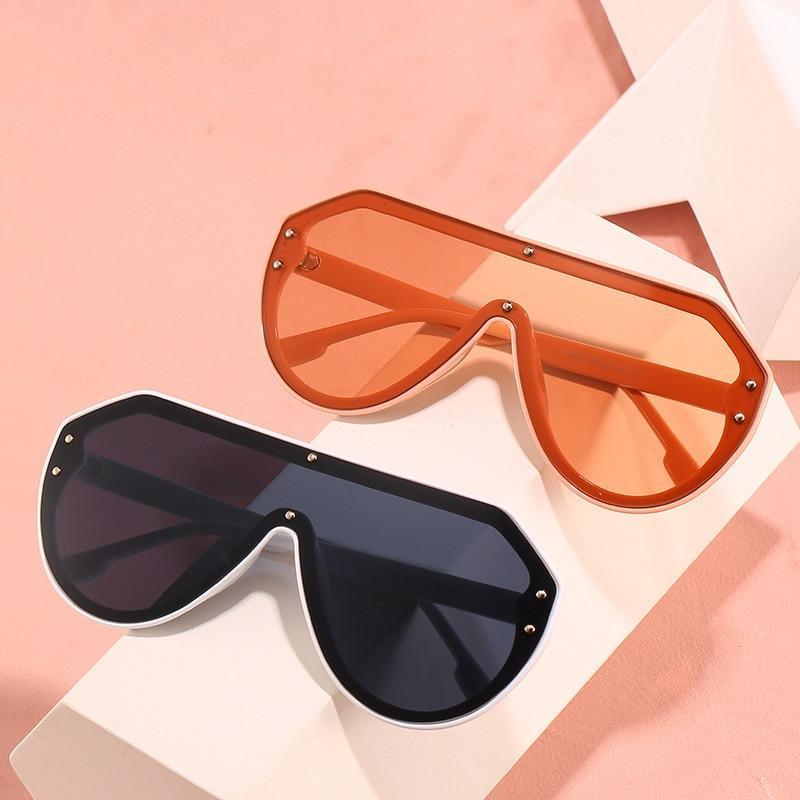 Fashionable New Unisex Classic Retro Shape Sunglasses For Men & Women New Outdoor Traveling Beach Glasses In Vintage Style Eyeglasses round oversized sunglasses -Sunglasses- Melted Glam LLC